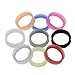 Longbeauty 30pcs/22pcs Colorful Silicone Gauges Plugs Double Flared Flexible Tunnels Ear Skin Stretcher Kit Piercing 3mm-25mm