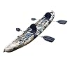 Useful-UH-TK219-12-foot-Tandem-Sit-On-Top-Kayak-2-or-3-person-with-2-Paddles-and-Seats-and-5-Fishing-Rod-Holders-Included