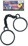 Forum Novelties Prisoner Inmate Costume Black Wrist Ankle Shackles