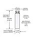 Amber Glass Snuff Vial Telescoping Telescopic Spoon Spice Bullet Snorter Bottle (1)