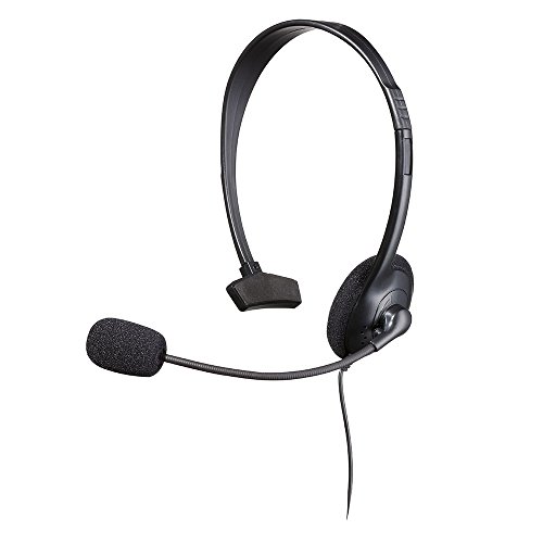 Snakebyte chat: headset for PS4 - Mono Over the Head Headset for PlayStation 4 Headset with High Wearing Comfort - In-Line-Controls for Microphone Mute and Volume - PlayStation 4