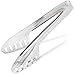 Stainless Steel Salad Kitchen Tongs - Buffet Tongs for Home Cooking, Picnic, Outdoor BBQ and More - 2.5 x 9.75 Inches