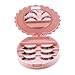 Icocol Acrylic Cute Bow False Eyelash Storage Box Makeup Cosmetic Mirror Case Organizer