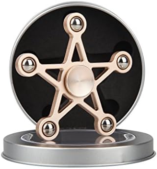 PPTOY Fidget Spinner Toy Finger Hand Cube 360 Degree Rotation Perfect For Quitting Smoking, ADD, ADHD, Anxiety, and Autism for Adults and Children (star)