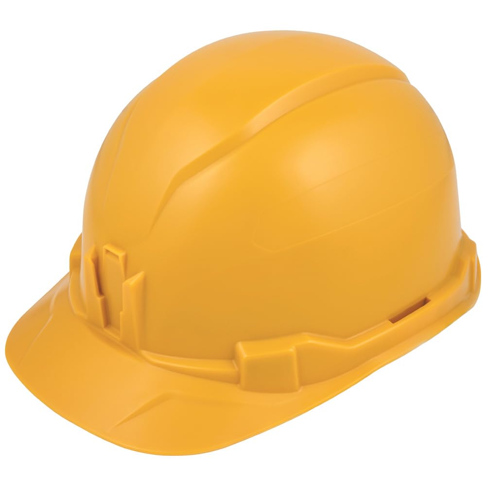 KLEIN TOOLS Hard Hat, Non-Vented Cap Style, Padded, Self-Wicking Odor-Resistant Sweatband, Tested up to 20kV