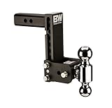 B&W Trailer Hitches Tow & Stow Double Ball Hitch 2 5/16" x 2" Balls with 2.5" Shank 7" Drop or 7 1/2" Rise
