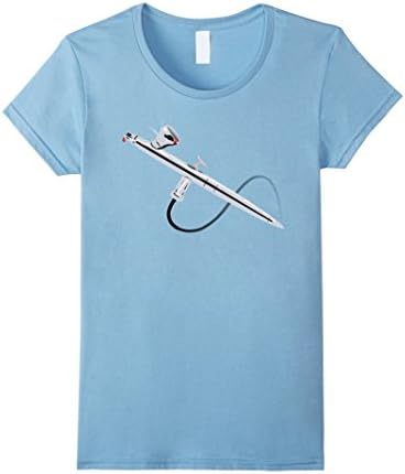 Women's Airbrush Spray Paint T-shirt Men Women Kids Makeup Small Baby Blue