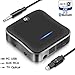 Wsiiroon Bluetooth 5.0 Transmitter Receiver, 2-in-1 Wireless aptXHD Low Latency Bluetooth Audio 3.5mm & Optical Adapter for Home/Car Stereo System (2 Devices Simultaneously)