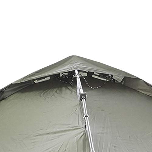 Q-Tac Ruck Zuck Bivvy Angelzelt Vorne Geöffnet, 2 Mann Karpfenzelt, Angel Zelt 250 cm x 250 cm x 160 cm, Wassersäule 10 000 mm – Bild 6