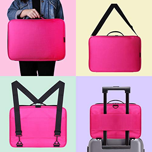 image for Docolor Makeup Train Case Multi Functional Professional Portable Makeu