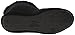 Dearfoams Women's Velour Bootie with Boa Flat,Black,Medium/7-8 M US