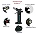 Double Flame Dabbing Torch - Culinary Torch - For Professional Chef - Creme Brulee Cooking - Blow Jet Lighter kit - Dab rig (without butane gas)