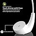 Led Desk Lamp TOPSHARP 3 Levels Dimmable Eyecare Reading Lamp Folding Touch Control Table Lamp of Charging Type with 5V/1A USB Charging Port - White