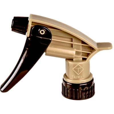 320 Black & Gold Acid Resistant Sprayer - 9-1/4"L Dip Tube & 28/400 Thread Size- Dozen