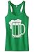 Threadrock Women's Green Beer St Patrick's Day Racerback Tank Top