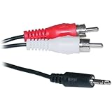 CableWholesale 25-Feet 2 RCA Male/3.5mm Stereo Male Cable (2RCA-STE-25)