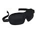 Iconic Contoured Sleep Mask Blocks Out Light, Improves Sleep for Travel, Daytime Rest. Memory Foam Eye Cavity, Adjustable Strap Fits All Sizes, Breathable Fabric, Black. FREE Travel Pouch & Ear Plugs
