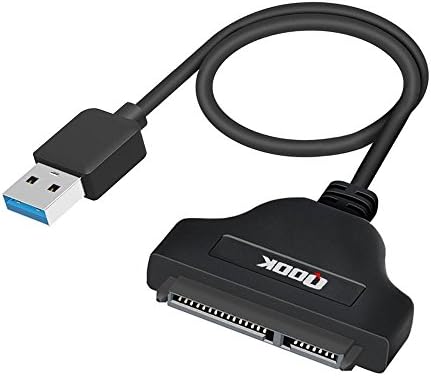 Qook USB 3.0 to SATA Adapter Cable - SATA to USB 3.0 External Converter and Cable for 2.5" SSD/HDD Drives