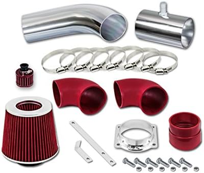 RL Concepts Red Short Ram Air Intake Kit + Filter Compatible With 96-02 Mercury Grand Marquis All Model with 4.6L V8