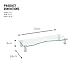 VonHaus Large Curved Glass Monitor Stand - Adjustable Height Multiple Screen Riser for PC Monitors, Computers, Laptops & TVs - 27.5 x 9.5 inches - Clear
