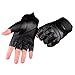 Campstoor Tactical Shooting Gloves Fingerless Half Finger Tactical Gloves with for Riding Motorcycle Airsoft Military Army Police Swat Combat Assault Tactical Gloves (Black, Medium) …