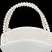 White Flower Basket Flower Girl Basket