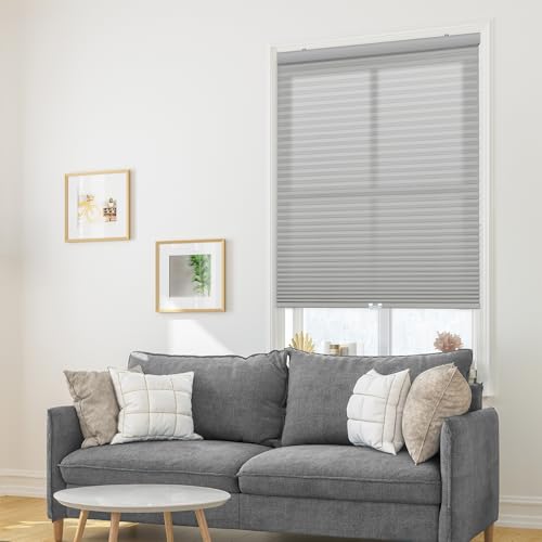 DEZ FURNISHINGS Cordless 1" Signature Light Filtering Cellular Shade, 34.5" W x…