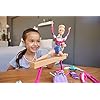 Barbie Gymnastics Playset, Barbie Doll with Twirling Feature, Balance Beam, 15+ Accessories for Ages 3 and Up, GJM72