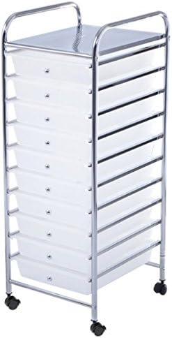 Amazon Com Moon Daughter Files Tray Wheel Bins 10 Clear Drawer