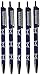 NFL Dallas Cowboys Disposable Black Ink Click Pens, 5-Pack