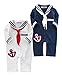 StylesILove Baby Boy Sailor Anchor Costume One Piece Romper Onesie