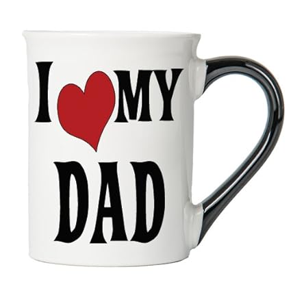 i love dad mug