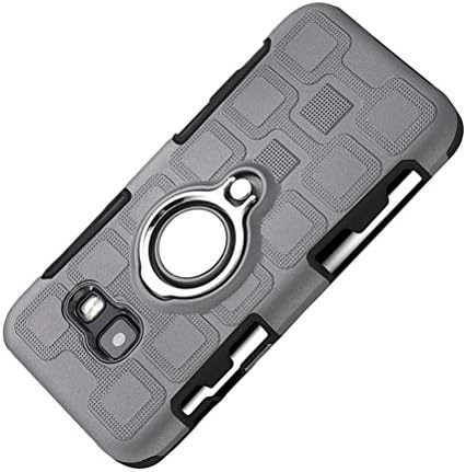 1PC Phone Cover Sports Shockproof Three-Layer Running 360 Degree Ring Car Magnetic Three-in-one Phone Cover for Samsung Galaxy A3 2017