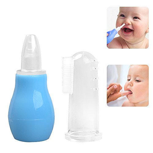 Baby Kit Infant Grooming Kit 7 Piece Deluxe Essential Set Safe for Babies and Toddlers | Includes: Thermometer, Nail Clipper, Medicine Dispenser, Nasal Aspirator, Baby Toothbrush, Earpick, Baby Bib