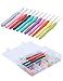 11Pcs Crochet Hooks Set with 9Pcs Lace Hook 0.5mm-8mm Ergonomic Grip Handles Compatible Arthritic Hands