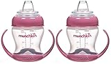 Munchkin Flexi-Transition 4 Ounce Trainer Cup, 2 Pack, Pink