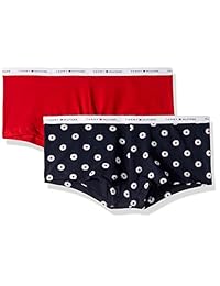 Tommy Hilfiger Women's Cotton Boyshort Underwear Panty, 2 Pack