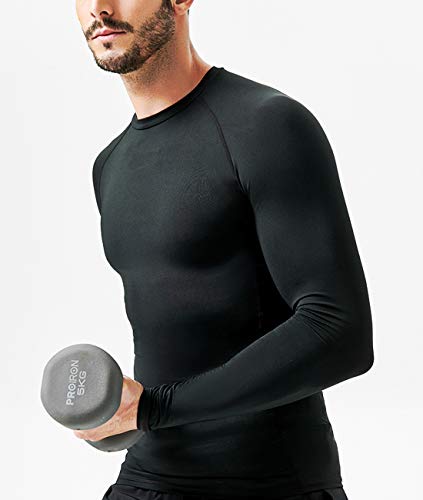 CROSS1946-Mens-Compression-Top-Base-Layer-Long-Sleeve-Sports-Shirt-for-Workout-Running-Jogging-Riding