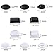 Hestya 404 Pieces Rubber Feet Adhesive Bumper Pad Self Stick Furniture Bumpers Noise-dampening Buffer Pads for Doors Cabinets Drawers, Clear and Black, 10 Different Sizes