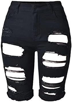 Wxian Women's Mid Waist Big Hole Shorts