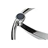 Amarine-Made-Stainless-Steel-Boat-Steering-Wheel-3-Spoke-13-12-Dia-with-58-18-Nut-and-Turning-Knob-for-Seastar-and-Verado