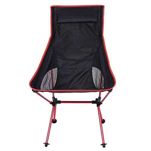 Bequeme Sonnenliege, Angelstuhl im Freien Große Rückenlehne Ultraleicht Tragbarer Mondstuhl Für Strandcamping-Picknick