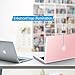 IBENZER Compatible with MacBook Pro 13 Inch case A1278 Release 2012-2008, Plastic Hard Shell Case with Keyboard Cover for Apple Old Version Mac Pro 13 with CD-ROM, Rose Quartz, P1301RQ+1
