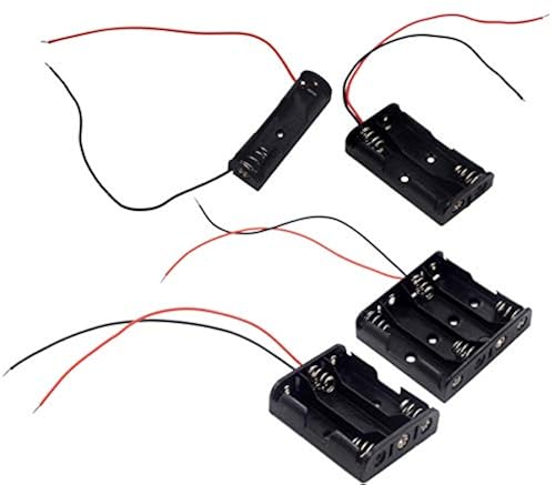 LampVPath 40 Pack – 9V Battery Holder With On/Off Switch & Leads, Plastic Case For Electronics Projects