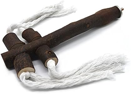 Bird Toy Branch Natural Wood Bird Perches for Medium to Large Parrots For Parrots Cages Toy Macaw African Greys Budgies Parakeets Rat Bird Cage Accessories Perch Stand