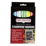 Chef-Master 90032 Waterproof Markers | 5 Different