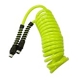 Flexzilla Polyurethane Recoil Hose, 1/4 in. x 10 ft, ZillaGreen - LP1410AFZ