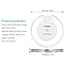 Wireless Charger, NXET QI Wireless Charging Pad for Apple iPhone X/iPhone 8/8 Plus, Samsung Galaxy Note 8/Note 5, S6 S7 Edge S8 S8+, Google Nexus 4/5/6 and All Qi-Enabled Devices (Clear)