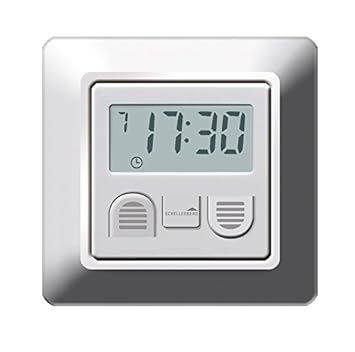 Schellenberg 25570 Zeitschaltuhr Action Rohrmotor Rollladen, weiß