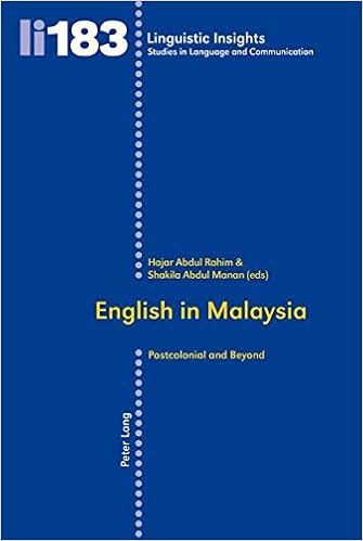 English In Malaysia Postcolonial And Beyond Linguistic Insights Studies In Language And Communication Band 183 Amazon De Rahim Hajar Abdul Manan Shakila Abdul Fremdsprachige Bucher